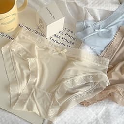 Set 5 Quần Lót Nữ Cotton co dãn 4 chiều, Quân Lót Nữ viền hoa nhiều màu, mềm mịn thoáng mát đủ size quanlotxinh 4