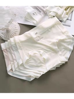 Set 10 Quần Lót Nữ Su Lụa Tàng Hình Chữ Air, quần chíp nữ cạp cao mềm mịn, ôm trọn vòng 3 9