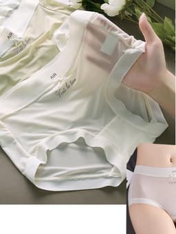 Set 10 Quần Lót Nữ Su Lụa Tàng Hình Chữ Air, quần chíp nữ cạp cao mềm mịn, ôm trọn vòng 3 6