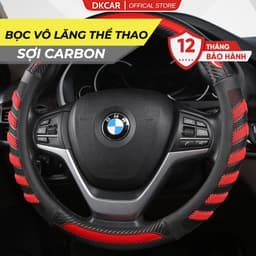 Bọc vô lăng ô tô mẫu mới 2025 - Bọc vô lăng thể thao sợi carbon cho các dòng xe 1