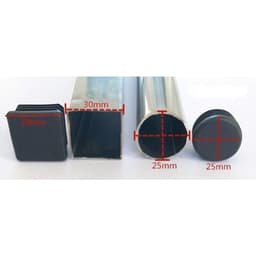 [Combo 5 Cái] Chân Đế Nhựa Bịt Đầu Bảo Vệ Chân Bàn, Ghế - Nắp Chụp Ống Hộp Thép, Inox 5
