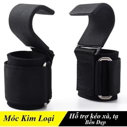 Quấn Cổ Tay (3 Màu) Tập Xà Đơn Có Móc Thép , Găng Tay Có Móc Thép Nâng Tạ 4