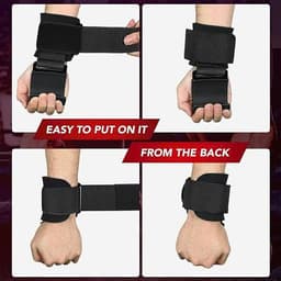 Quấn Cổ Tay (3 Màu) Tập Xà Đơn Có Móc Thép , Găng Tay Có Móc Thép Nâng Tạ 5