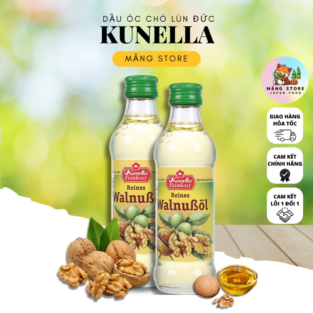 [DATE 3/2027] Dầu óc chó Lùn Đức Kunella Cho Bé Ăn Dặm 6M+ 100g