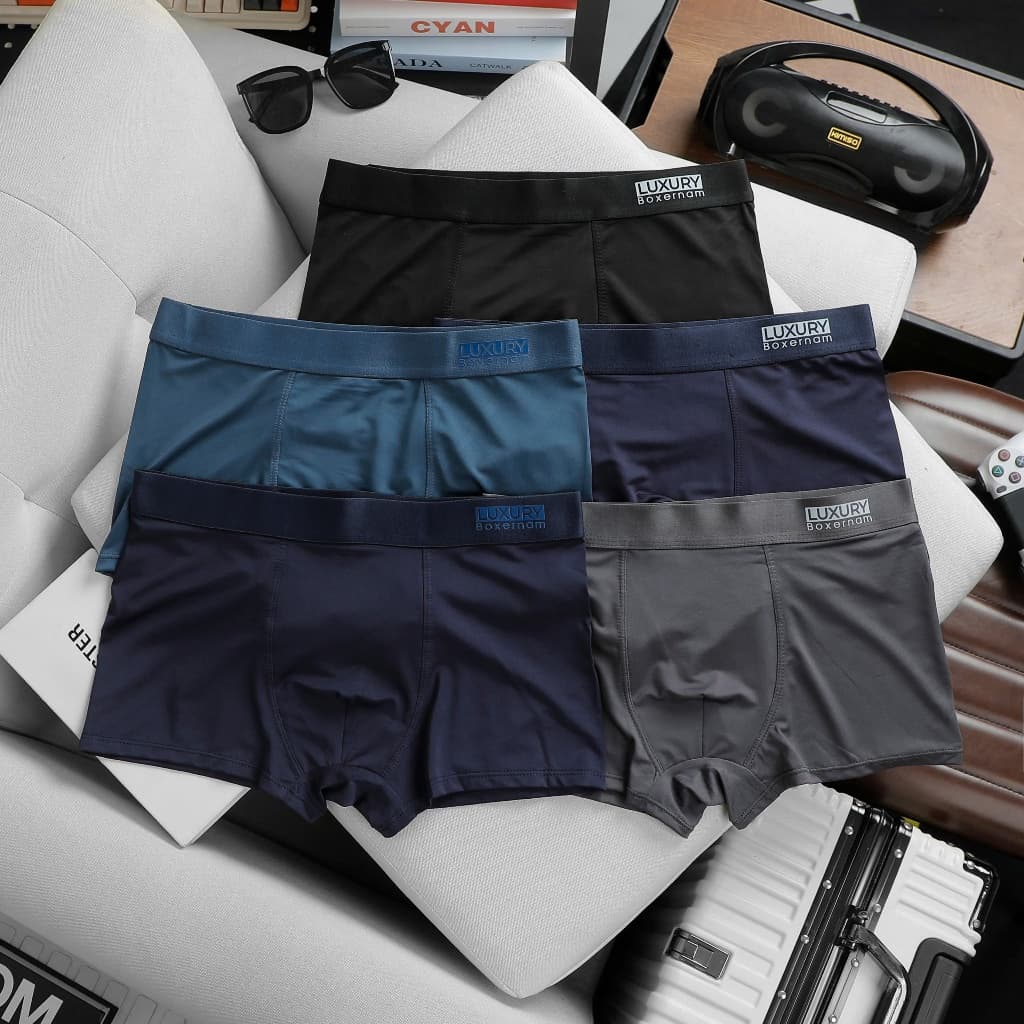 Quần Sịp Nam Luxury (22-100KG), Quần Boxer Nam Hải Đăng Menswear Quần Xì Nam vải thun lạnh sịp đùi co dãn mềm mát T1