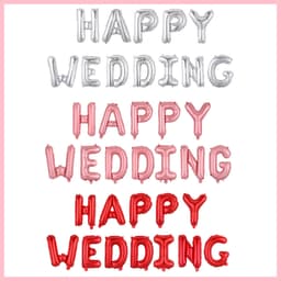 Bóng chữ HAPPY WEDDING trang trí phòng cưới 9