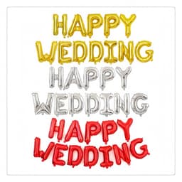 Bóng chữ HAPPY WEDDING trang trí phòng cưới 1