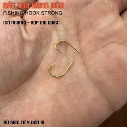 Lưỡi Câu Cá Có Nghạnh Chuyên Rô Diếc Chép 1 Hộp 100 Cái 7