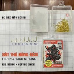 Lưỡi Câu Cá Có Nghạnh Chuyên Rô Diếc Chép 1 Hộp 100 Cái 6