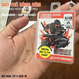 Lưỡi Câu Cá Có Nghạnh Chuyên Rô Diếc Chép 1 Hộp 100 Cái 8