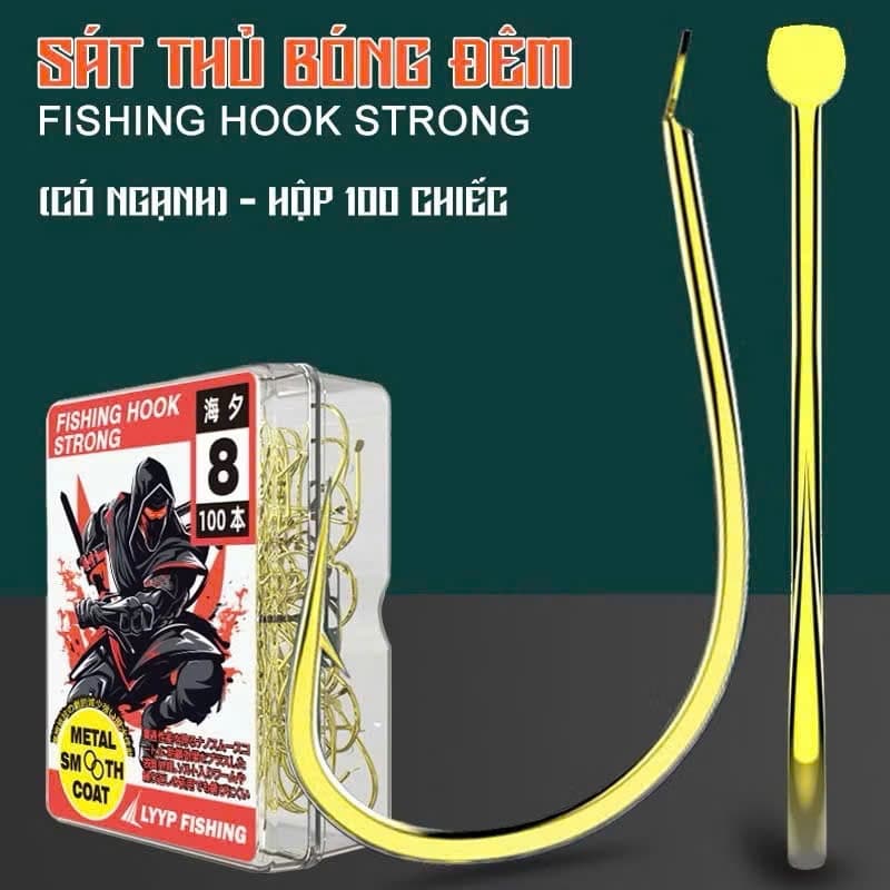 Lưỡi Câu Cá Có Nghạnh Chuyên Rô Diếc Chép 1 Hộp 100 Cái