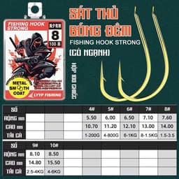 Lưỡi Câu Cá Có Nghạnh Chuyên Rô Diếc Chép 1 Hộp 100 Cái 2