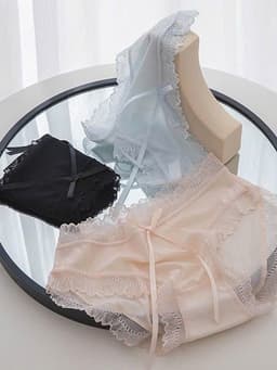 Set 5 Quần Lót Ren Lưới Công Chúa Viền Ren Mền Mịn, quần lót ren mềm mịn thoáng mát 7