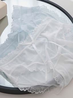 Set 5 Quần Lót Ren Lưới Công Chúa Viền Ren Mền Mịn, quần lót ren mềm mịn thoáng mát 2