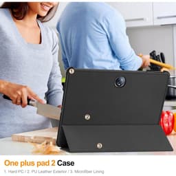 Bao Da MTB OPPO PAD 3 PRO - OnePlus PAD PRO/ PAD 2 12.1" 2024 Gấp 3 Khúc Lưng Cứng Có Nam Châm 5