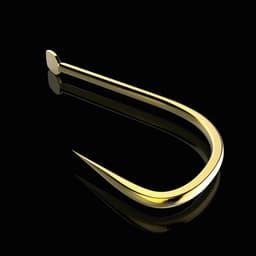 Lưỡi Câu Cá , Lưỡi SUPER SHARP Vàng Không Ngạnh Vỉ 10 Cái 4