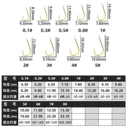 Lưỡi Câu Cá , Lưỡi SUPER SHARP Vàng Không Ngạnh Vỉ 10 Cái 2