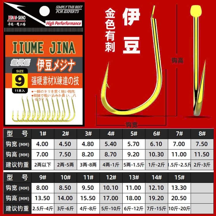 Lưỡi Câu Cá Tự Nhiên Dáng Vếch  Có Ngạnh Vỉ 11 Cái