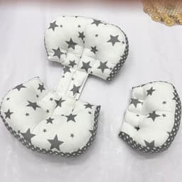 Gối bà bầu cánh tiên kèm gối phụ kê đỡ bụng, tựa lưng cho mẹ bầu gối bầu cánh tiên sợi catton bông 3D chống lụt xún 9