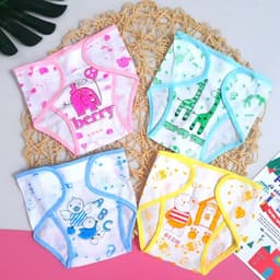 Set 10 Tã Vải Dán /Tã Quần Đóng Bỉm Sơ Sinh Chất Cotton Mềm Mại Có Họa Tiết 3