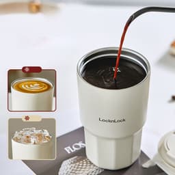 Ly Giữ Nhiệt LocknLock Vacuum Coffee LHC4340 450ml , Hàng Chính Hãng, Có Dây Xách - JoyMall 5