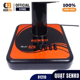 Quạt để bàn Senko B1210 công suất 40W màu đen 3 cánh gió mạnh bảo hành 24 tháng 6