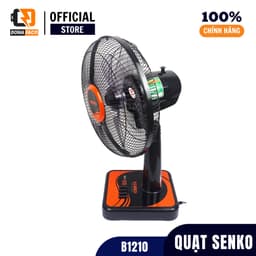 Quạt để bàn Senko B1210 công suất 40W màu đen 3 cánh gió mạnh bảo hành 24 tháng 8