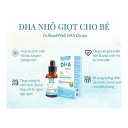 DHA Drops DR brackWell giúp bé phát triển não bộ , tốt cho mắt , giảm tăng động ở trẻ , giúp bé nhanh nói  tập trung 5
