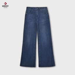 Quần Dài Nữ GENVIET JEANS Chất Liệu Denim Dáng Loe, Quần Bò Nữ Ống Vảy Trẻ Trung,8785 2