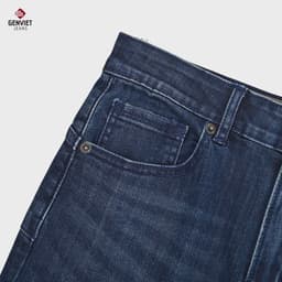 Quần Dài Nữ GENVIET JEANS Chất Liệu Denim Dáng Loe, Quần Bò Nữ Ống Vảy Trẻ Trung,8785 3