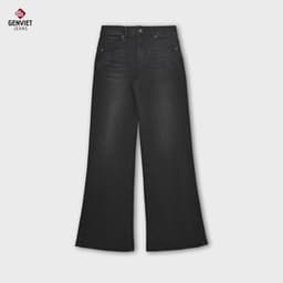 Quần Dài Nữ GENVIET JEANS Chất Liệu Denim Dáng Loe, Quần Bò Nữ Ống Vảy Trẻ Trung,8785 5