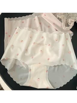 Set 10 Quần Lót Thun Lạnh Họa Tiết Quả Dâu Tây Tàng Hình, Quần chíp su thạch không vân không lộ viền 3