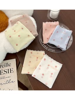 Set 10 Quần Lót Thun Lạnh Họa Tiết Quả Dâu Tây Tàng Hình, Quần chíp su thạch không vân không lộ viền 7