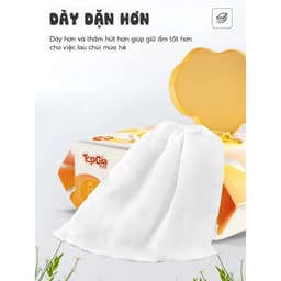 Khăn ướt TOPGIAKIDS đạt tiêu chuẩn 3K, không mùi, không cồn, không parabens - An toàn cho sức khỏe gia đình bạn. 8
