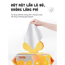 Khăn ướt TOPGIAKIDS đạt tiêu chuẩn 3K, không mùi, không cồn, không parabens - An toàn cho sức khỏe gia đình bạn. 4
