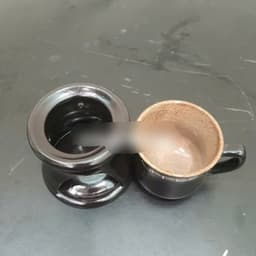 Bộ đun cafe nóng Ly cốc sứ uống cà phê và trà Bếp đốt nến giữ nhiệt hâm nóng 165ml COFFEE Glass Home 4