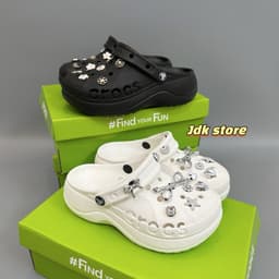 [poposneaker+Dép nhựa sục Ba.,ya Plat,form Cao 5cm Full Tặng Kèm pk 2