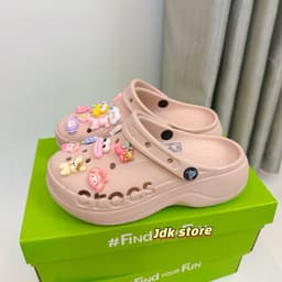 [poposneaker+Dép nhựa sục Ba.,ya Plat,form Cao 5cm Full Tặng Kèm pk 4