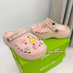 [poposneaker+Dép nhựa sục Ba.,ya Plat,form Cao 5cm Full Tặng Kèm pk 5