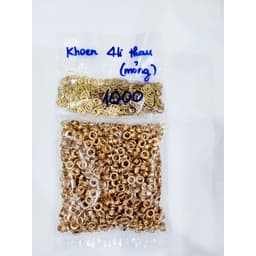 Khoen mắt cáo ore 4mm, 5mm, 6mm, 8mm Thau không gỉ (mỏng) Khuy luồn Chuyên bấm vải Phụ liệu may mặc 2