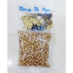 Khoen mắt cáo ore 4mm, 5mm, 6mm, 8mm Thau không gỉ (mỏng) Khuy luồn Chuyên bấm vải Phụ liệu may mặc 4