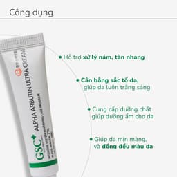 Kem ức chế nám GSC Alpha Arbutin 7% Ultra Cream giảm nám, tàn nhang cân bằng sắc tố da 15g -Hàn Quốc 6