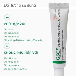 Kem ức chế nám GSC Alpha Arbutin 7% Ultra Cream giảm nám, tàn nhang cân bằng sắc tố da 15g -Hàn Quốc 3