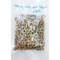 Khoen mắt cáo 12mm Khoen ore 12mm Thau không gỉ (mỏng) Khuy luồn vải Phụ liệu may mặc 1