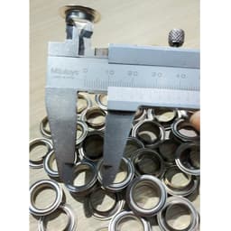 Khoen mắt cáo 12mm Khoen ore 12mm Thau không gỉ (mỏng) Khuy luồn vải Phụ liệu may mặc 3