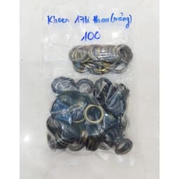 Khoen mắt cáo 17mm Khoen ore 17mm Thau không gỉ (mỏng) Khuy luồn vải Phụ liệu may mặc 2