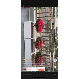 (80x30x30) Chậu gỗ nhựa ngoài trời composite kẻ chỉ ngang,  mẫu mới có chân 9