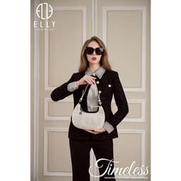 [Tặng hộp 20.10] Túi xách nữ da thật ELLY ET176 túi xách tay đeo vai cao cấp chính hãng 3