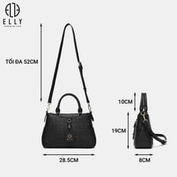 [Tặng Hộp 20.10] Túi Xách Nữ ELLY EL341 Cao Cấp Đeo Chéo Da Tổng Hợp Thời Trang Hot Trend Chính Hãng 3
