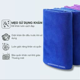 Combo 10 làm móng, mặt , nail hình vuông kích thước 30x50cm 100% microfiber mềm mịn thấm hút 9